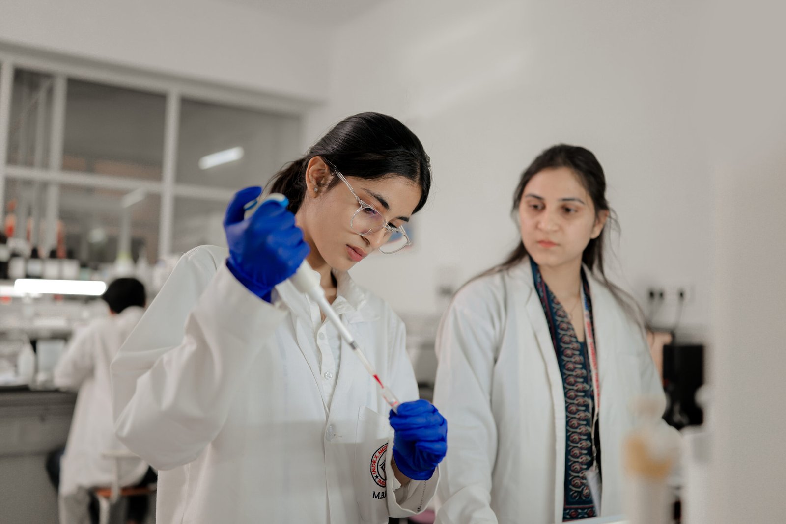 Medical students in hospital training